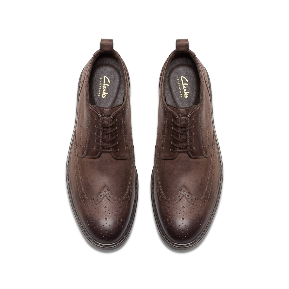 Clarks Aldwin Limit Mens Brown Oxfords & Lace Ups Wingtip & Brogue Shoes