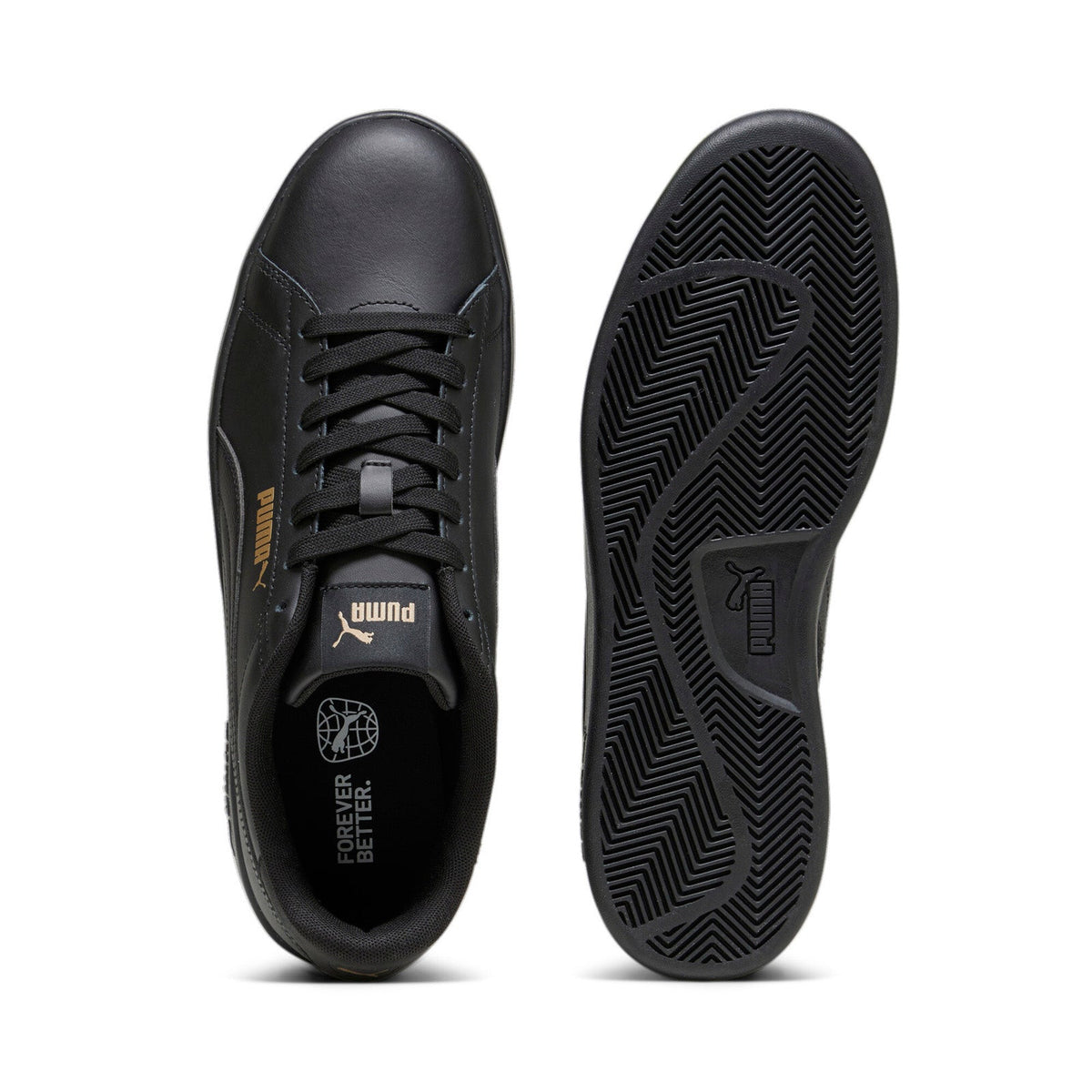 Puma Smash 3.0 L 39098710 Mens Black Leather Lifestyle Sneakers Shoes