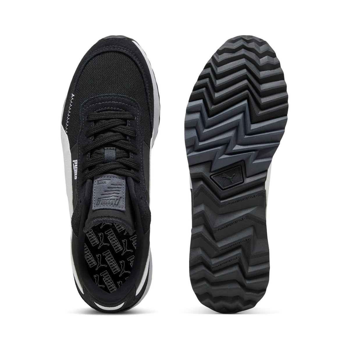 Puma Road Rider SD 39737730 Mens Black Suede Lifestyle Sneakers Shoes
