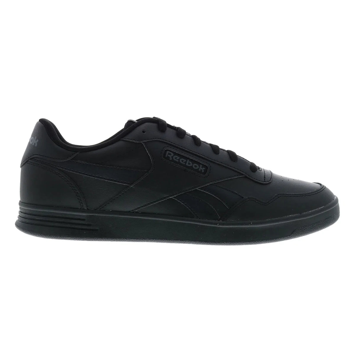 Reebok Court Advance Mens Black Leather Lifestyle Sneakers Shoes