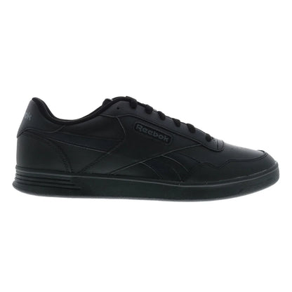Reebok Court Advance Mens Black Leather Lifestyle Sneakers Shoes