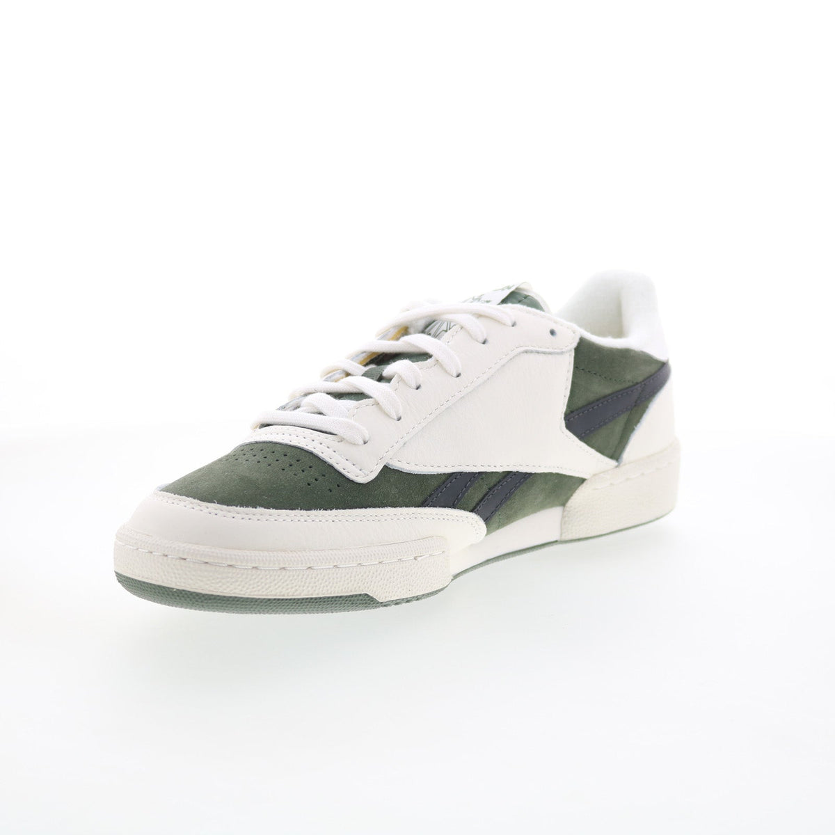 Reebok Club C Revenge Vintage II Mens Green Suede Lifestyle Sneakers Shoes