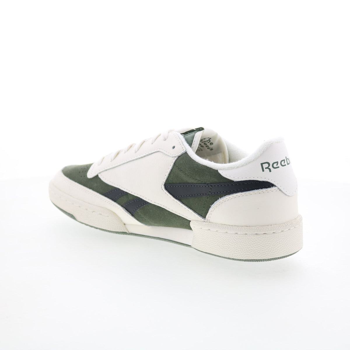 Reebok Club C Revenge Vintage II Mens Green Suede Lifestyle Sneakers Shoes