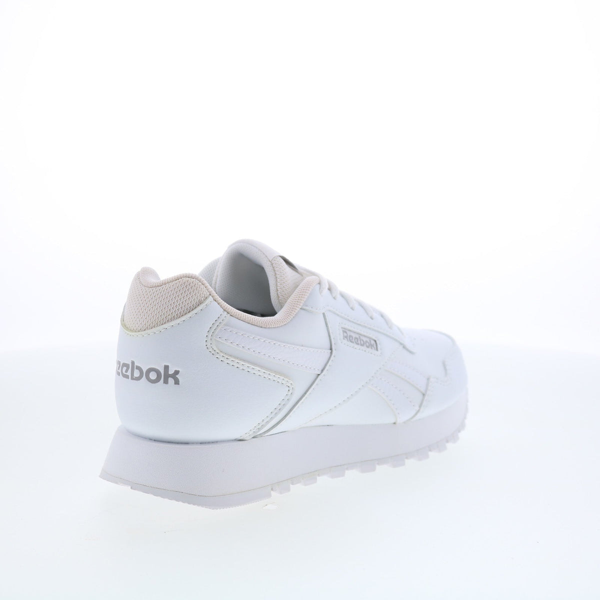 Reebok Glide Wide D Womens White Wide Synthetic Lifestyle Sneakers Shoes