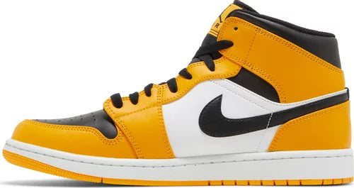 Nike Mens Air Jordan 1 Mid Sneakers - 'Reverse Yellow Toe'