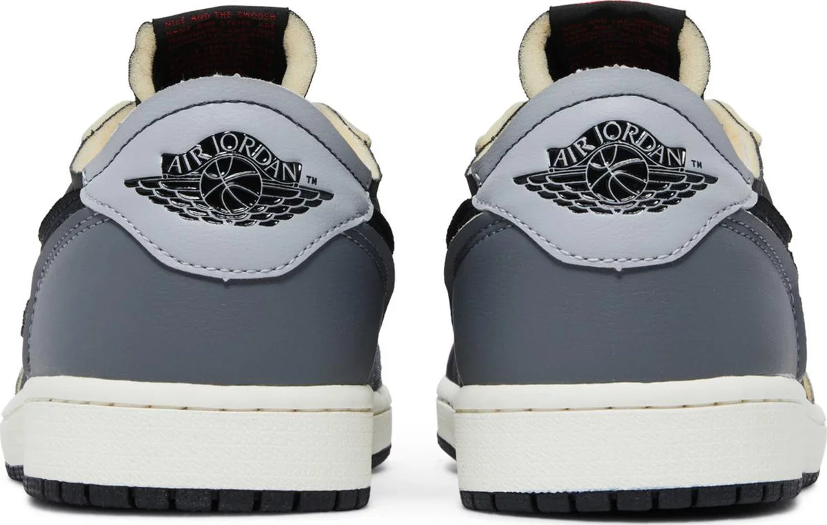 Nike Mens Air Jordan 1 Retro Low OG EX Sneakers - 'Dark Smoke Grey'