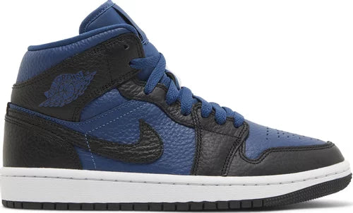 Nike Womens Air Jordan 1 Mid SE Sneakers - 'Split - French Blue'