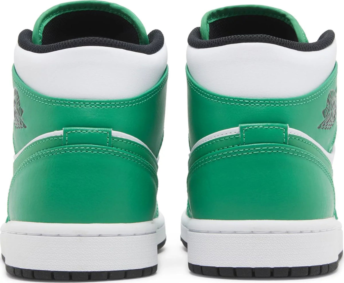 Nike Mens Air Jordan 1 Mid Sneakers - 'Lucky Green'
