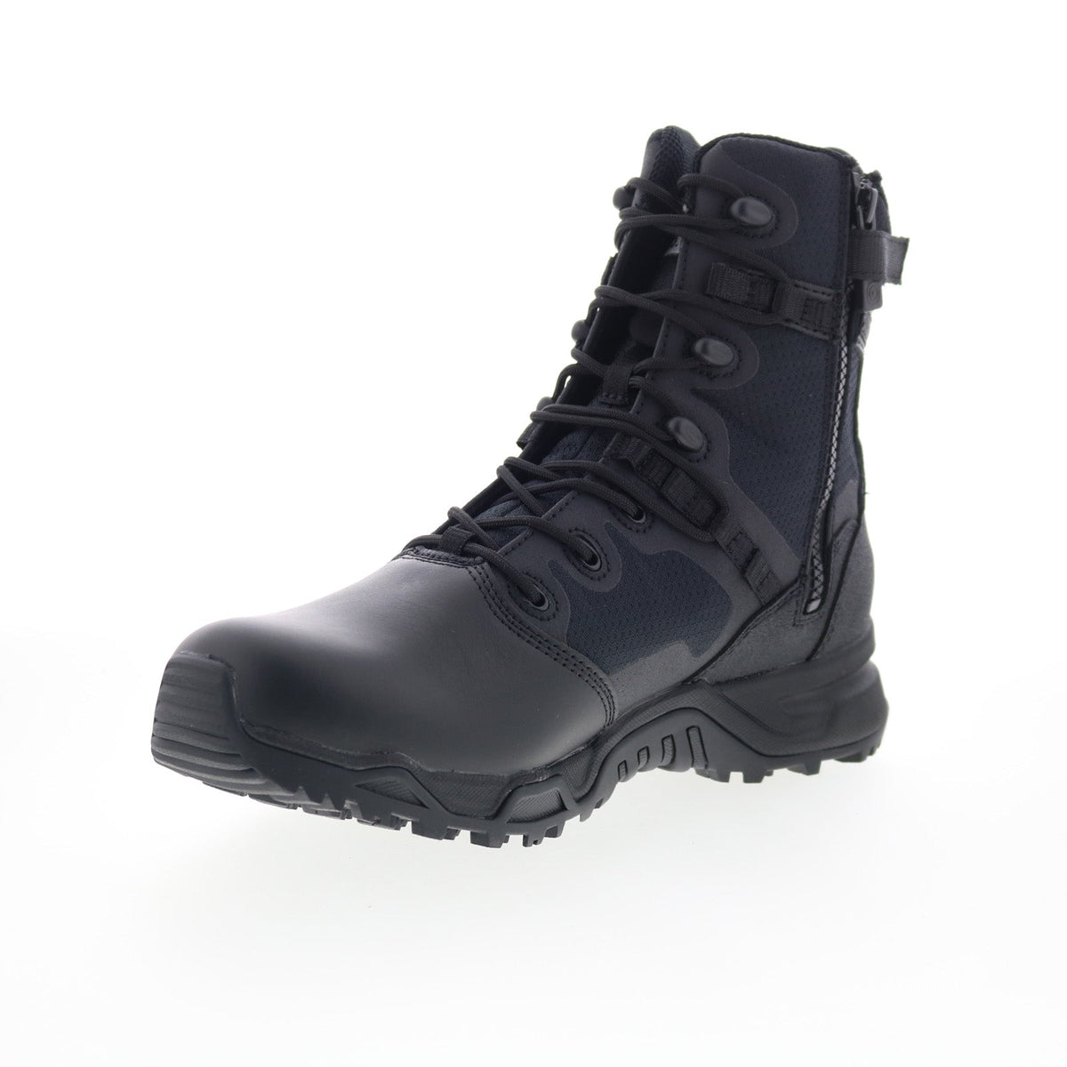 Original Swat Alpha Fury 8" Polishable Toe Side-Zip EN Mens Black Boots