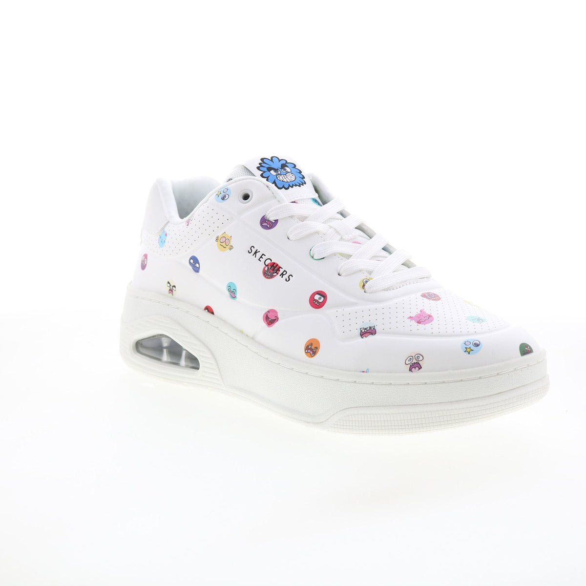 Skechers Uno Court Vexx Multi Moji Mens White Lifestyle Sneakers Shoes
