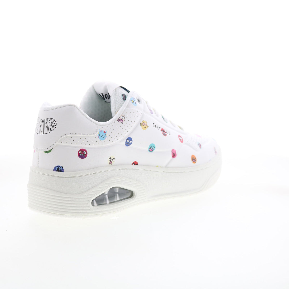 Skechers Uno Court Vexx Multi Moji Mens White Lifestyle Sneakers Shoes