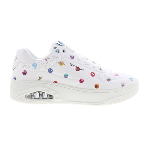 Skechers Uno Court Vexx Multi Moji Mens White Lifestyle Sneakers Shoes