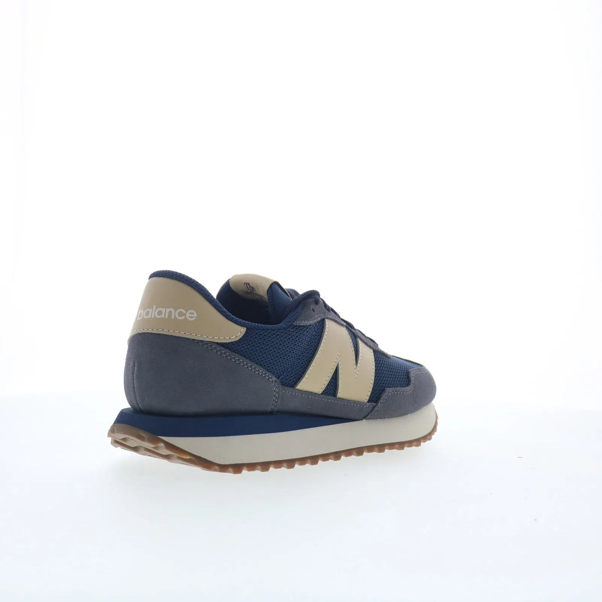 New Balance 237 MS237LON Mens Blue Suede Lace Up Lifestyle Sneakers Shoes