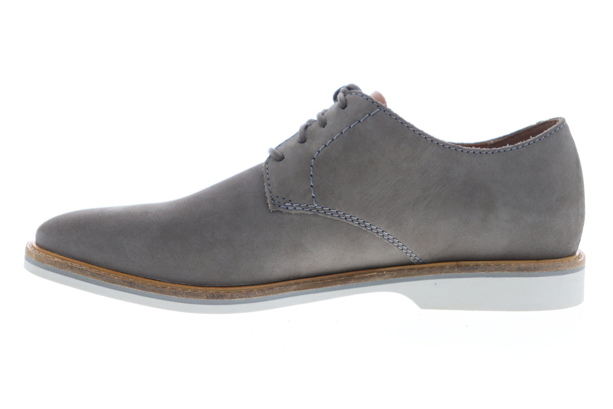 Clarks Atticus Lace Mens Gray Wide Oxfords & Lace Ups Plain Toe Shoes