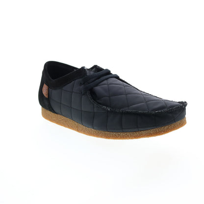 Clarks Shacre II Step 26162714 Mens Black Canvas Oxfords Casual Shoes