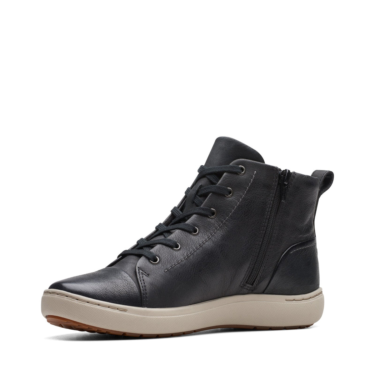 Clarks Nalle Vine 26174385 Womens Black Wide Lifestyle Sneakers Shoes