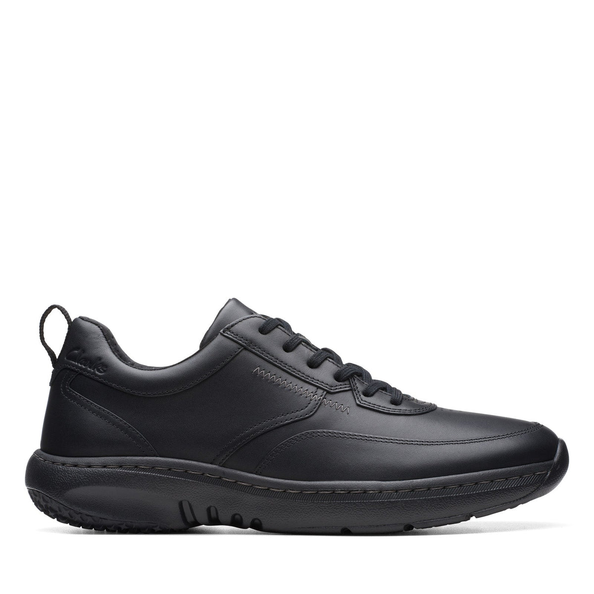 Clarks Pro Lace Mens Black Wide Oxfords & Lace Ups Casual Shoes