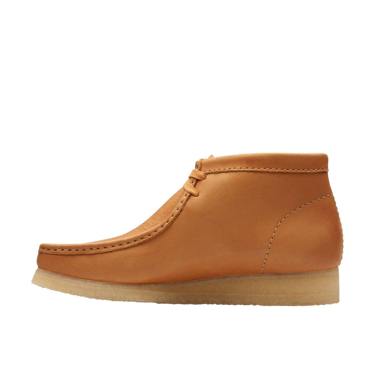 Clarks Wallabee Boot Mid 26176627 Mens Brown Leather Lace Up Chukkas Boots