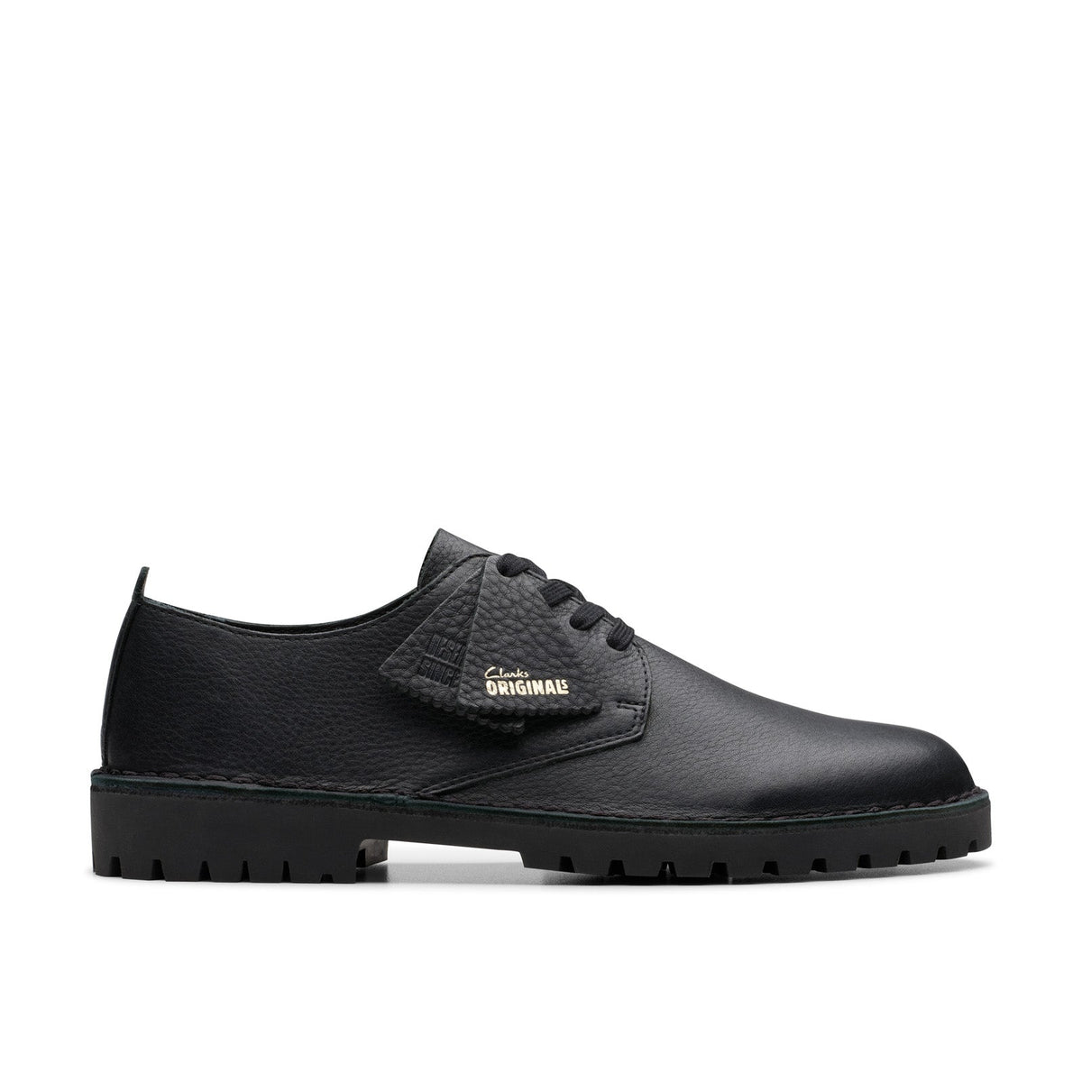 Clarks Desert Rock LO 26179178 Mens Black Oxfords & Lace Ups Plain Toe Shoes