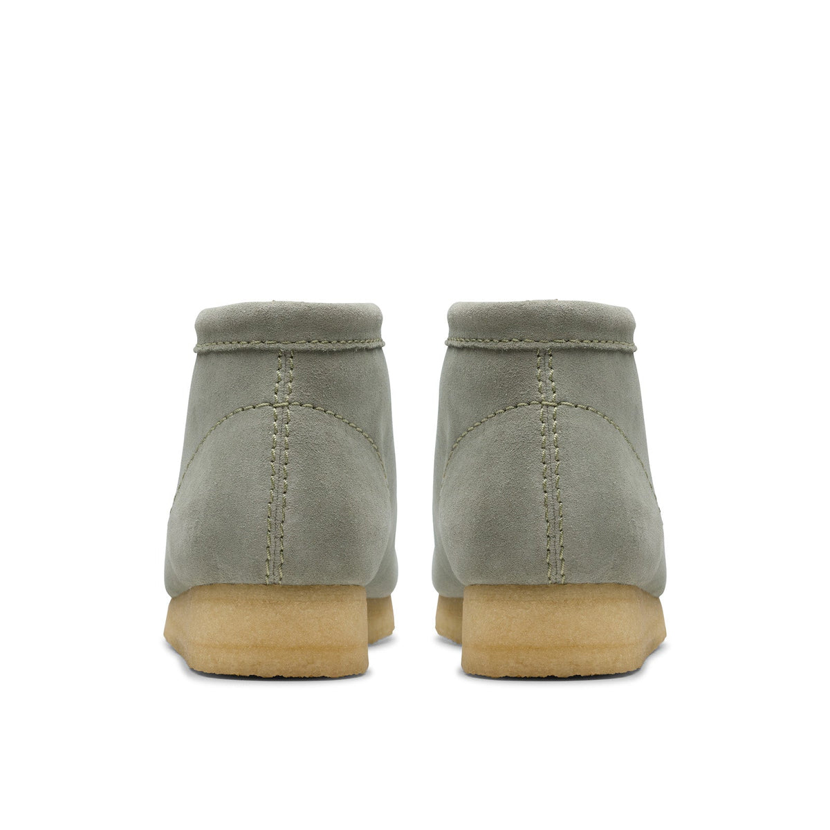 Clarks Wallabee Boot 26181139 Mens Gray Suede Lace Up Chukkas Boots