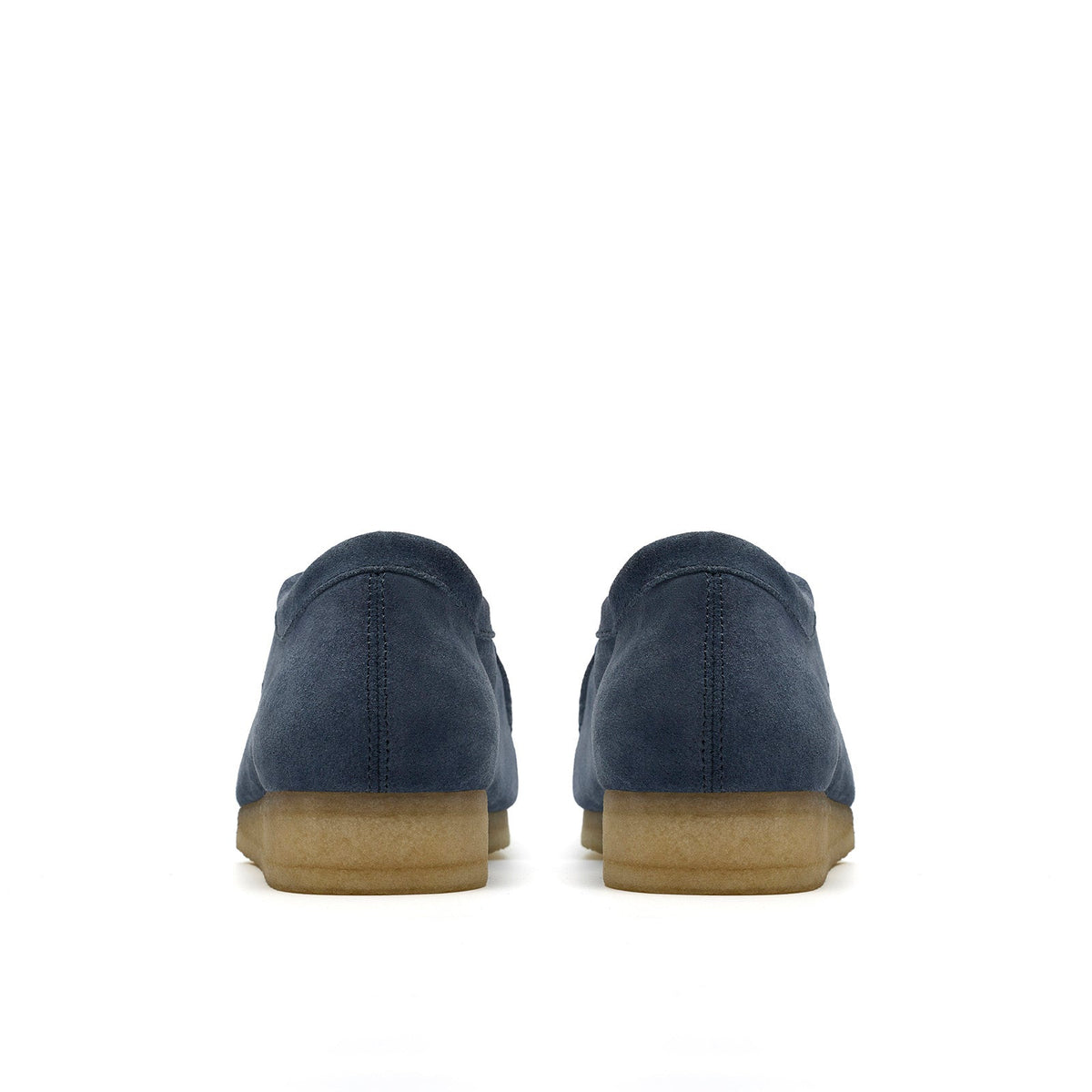 Clarks Wallabee 26186773 Mens Blue Suede Oxfords & Lace Ups Casual Shoes