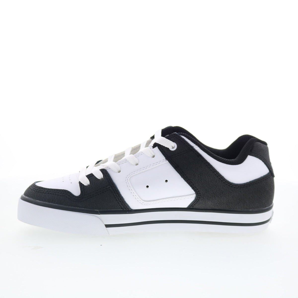 DC Pure 300660-XKWK Mens Black Leather Skate Inspired Sneakers Shoes