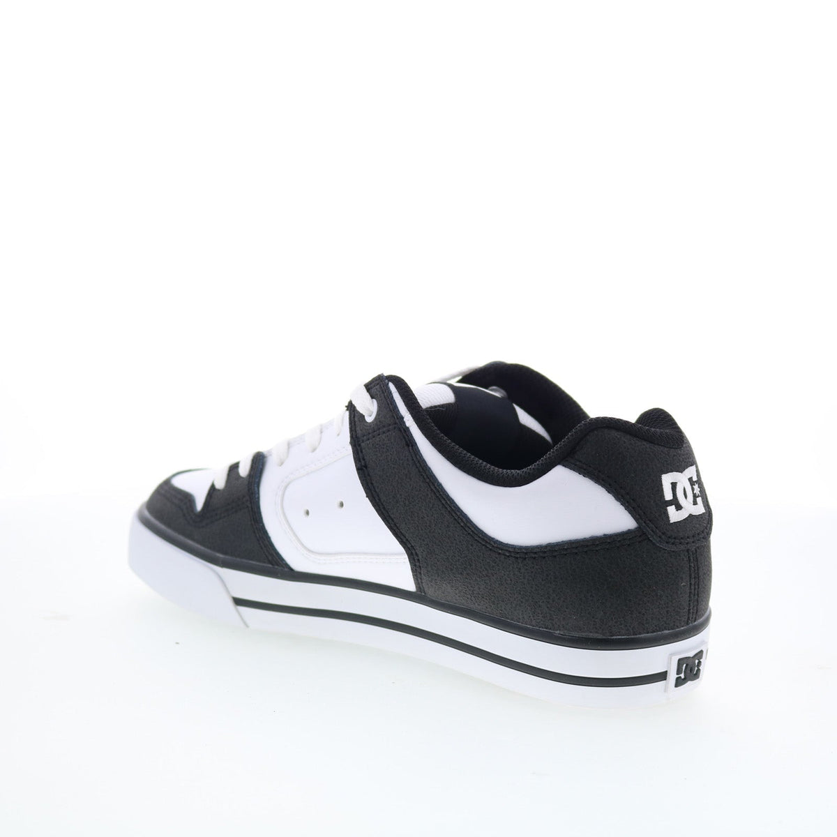 DC Pure 300660-XKWK Mens Black Leather Skate Inspired Sneakers Shoes
