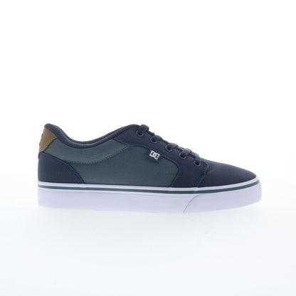 DC Anvil TX 320040-XBCW Mens Blue Canvas Skate Inspired Sneakers Shoes