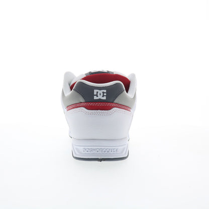 DC Stag 320188-XWSS Mens White Leather Skate Inspired Sneakers Shoes