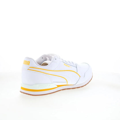 Puma ST Runner V3 Bold 38812806 Mens White Leather Lifestyle Sneakers Shoes