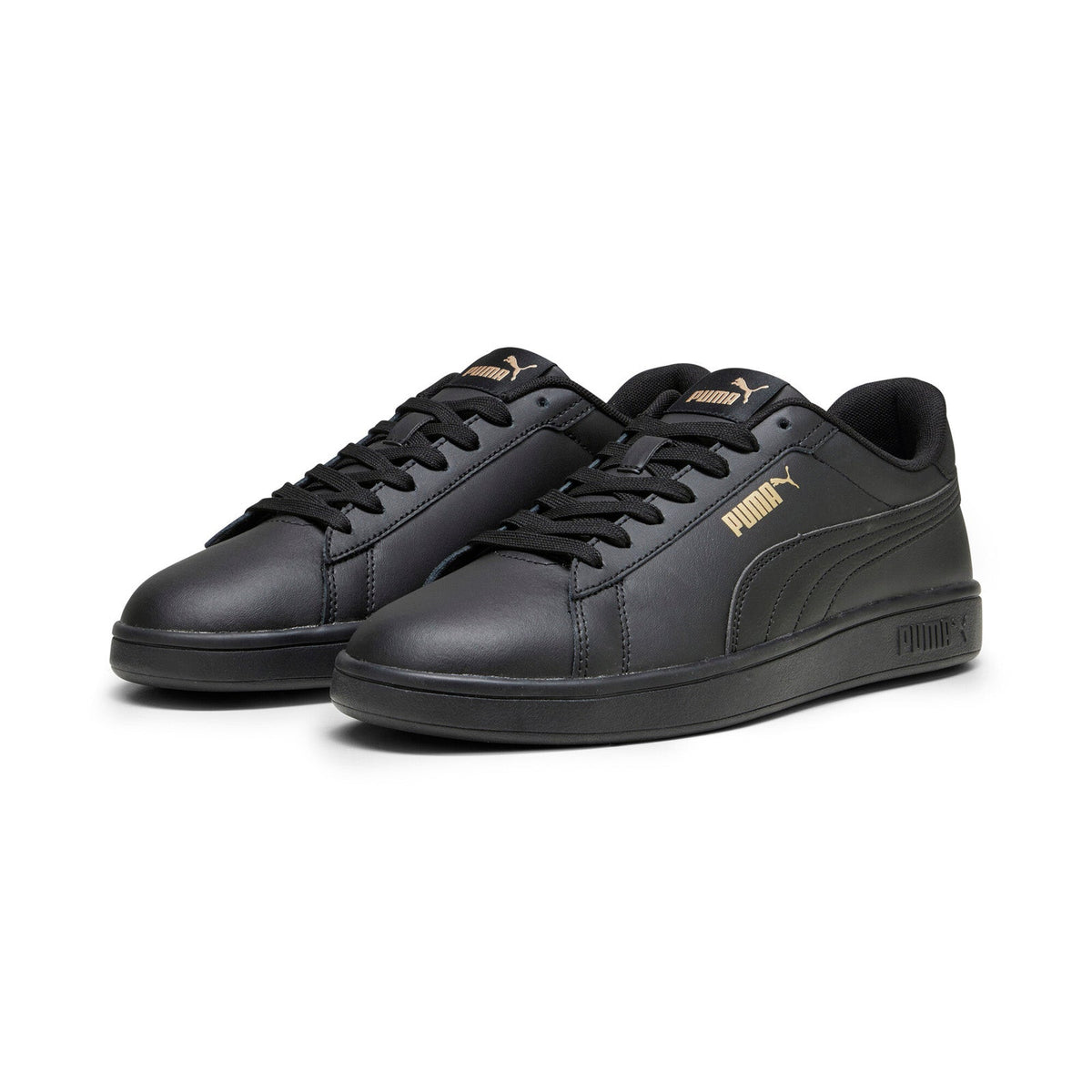 Puma Smash 3.0 L 39098710 Mens Black Leather Lifestyle Sneakers Shoes