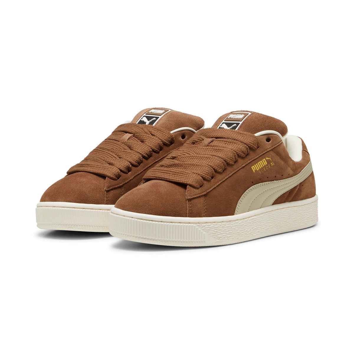 Puma Suede XL 39520518 Mens Brown Suede Lace Up Lifestyle Sneakers Shoes