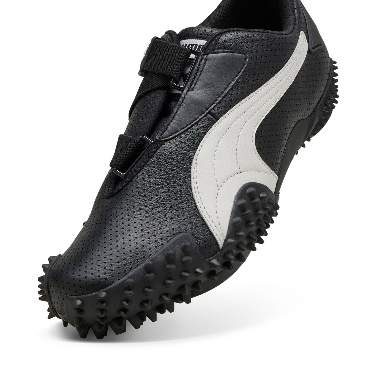 Puma Mostro Perf 39733102 Mens Black Leather Strap Lifestyle Sneakers Shoes