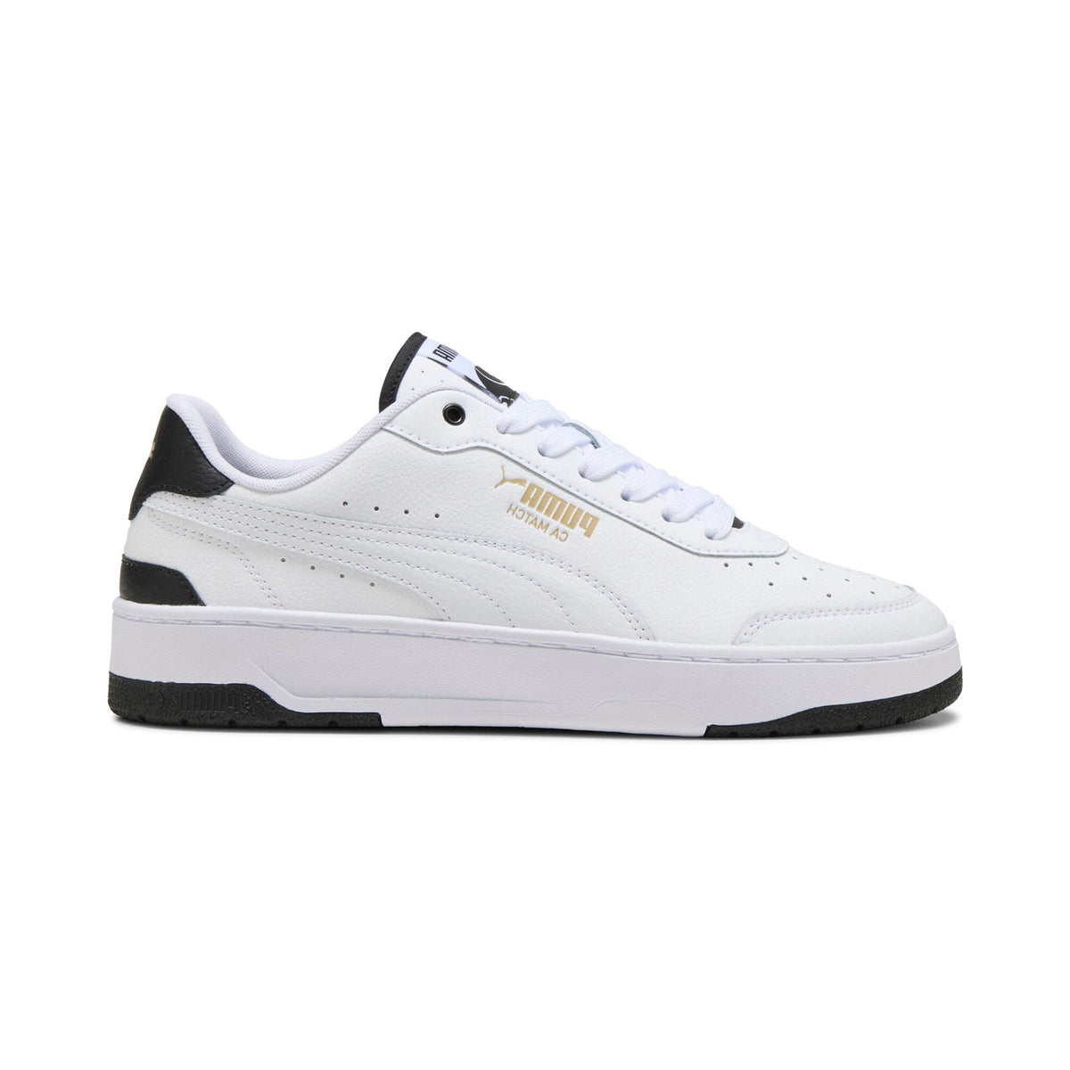 Puma CA Match 40077905 Mens White Leather Lifestyle Sneakers Shoes