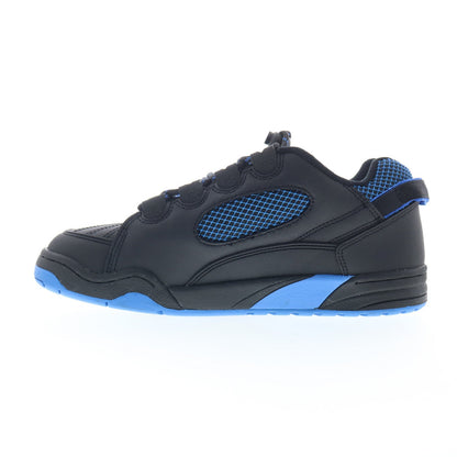 ES Muska 5102000063568 Mens Black Leather Skate Inspired Sneakers Shoes