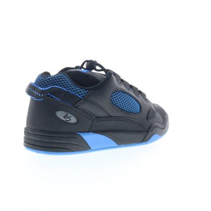 ES Muska 5102000063568 Mens Black Leather Skate Inspired Sneakers Shoes