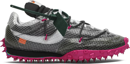Nike Womens Off-White x Wmns Waffle Racer Sneakers - 'Fuchsia'