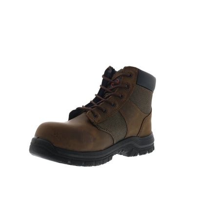 Hoss Mason 60245 Mens Brown Wide Leather Lace Up Work & Safety Boots