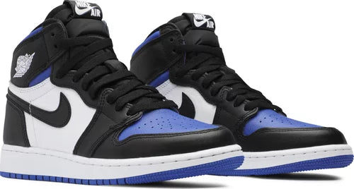 Nike Grade School Womens Air Jordan 1 Retro High OG Sneakers - 'Royal Toe'