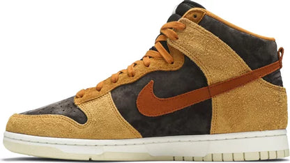 Nike Mens Dunk High Premium Sneakers - 'Dark Curry'