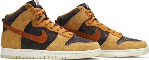 Nike Mens Dunk High Premium Sneakers - 'Dark Curry'