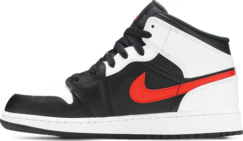 Nike Grade School Womens Air Jordan 1 Mid Sneakers - 'Chile Red'
