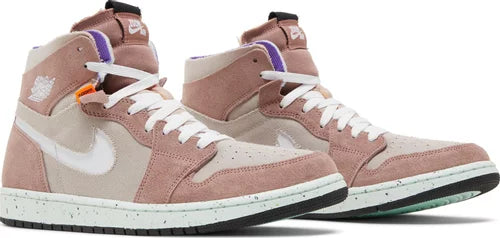 Nike Mens Air Jordan 1 High Zoom Comfort Sneakers - 'Fossil Stone'