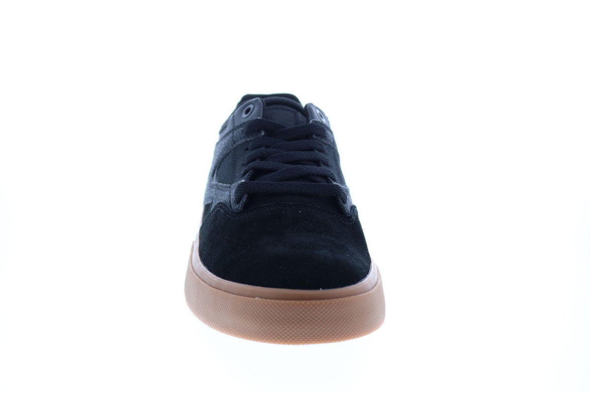 DC Kalis Vulc ADYS300569-KKG Mens Black Suede Skate Inspired Sneakers Shoes