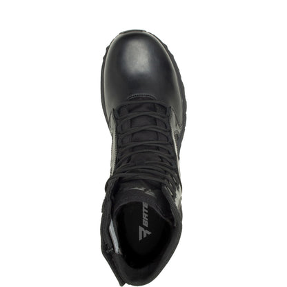 Bates Rush Tall Zip E01080 Mens Black Leather Lace Up Tactical Boots