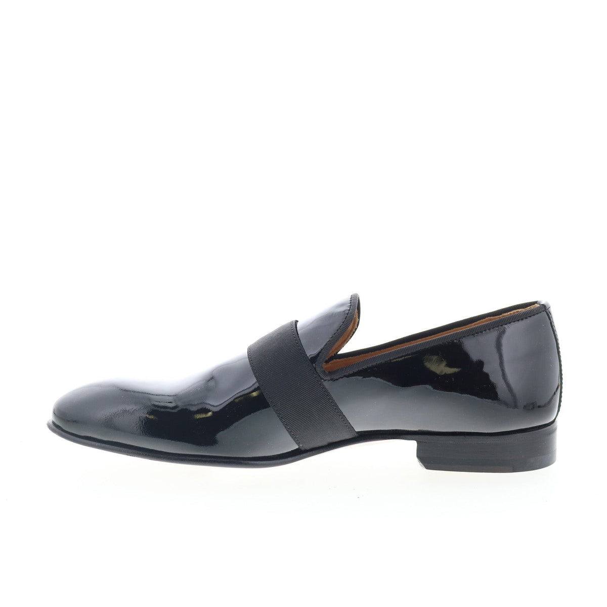 Di Bianco GB786 Mens Black Leather Slip On Loafers & Slip Ons Casual Shoes