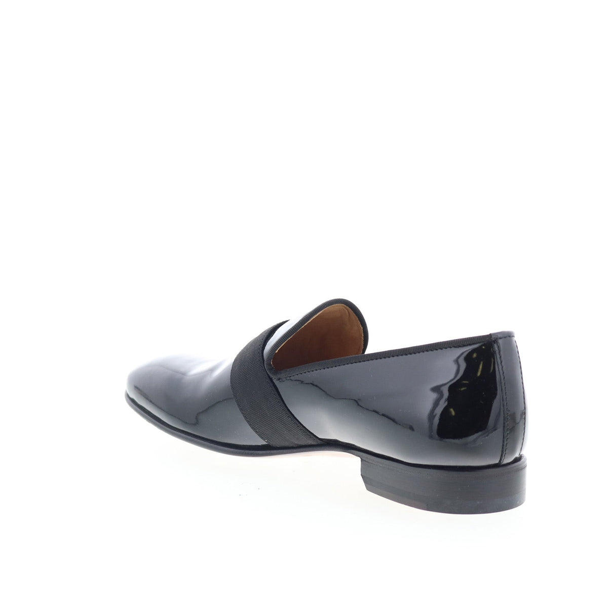 Di Bianco GB786 Mens Black Leather Slip On Loafers & Slip Ons Casual Shoes