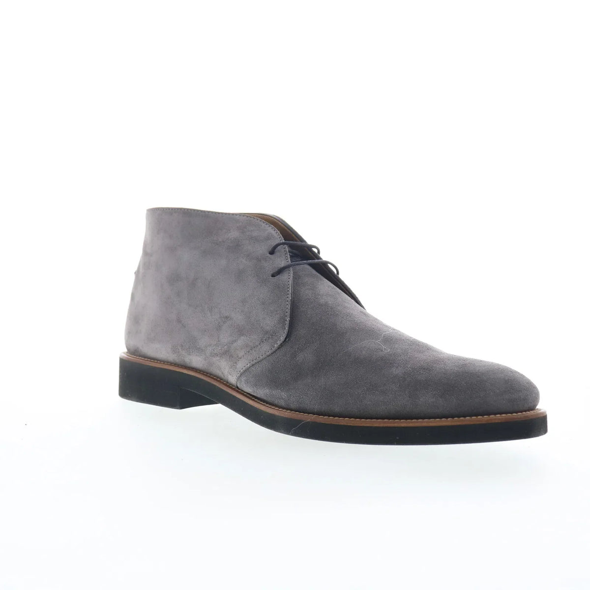 Di Bianco Gomma GBF409 Mens Gray Suede Lace Up Chukkas Boots