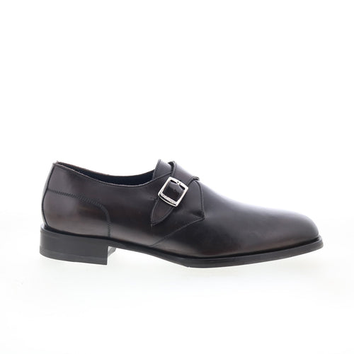 Di Bianco Garibaldi Mens Black Leather Loafers & Slip Ons Casual Shoes