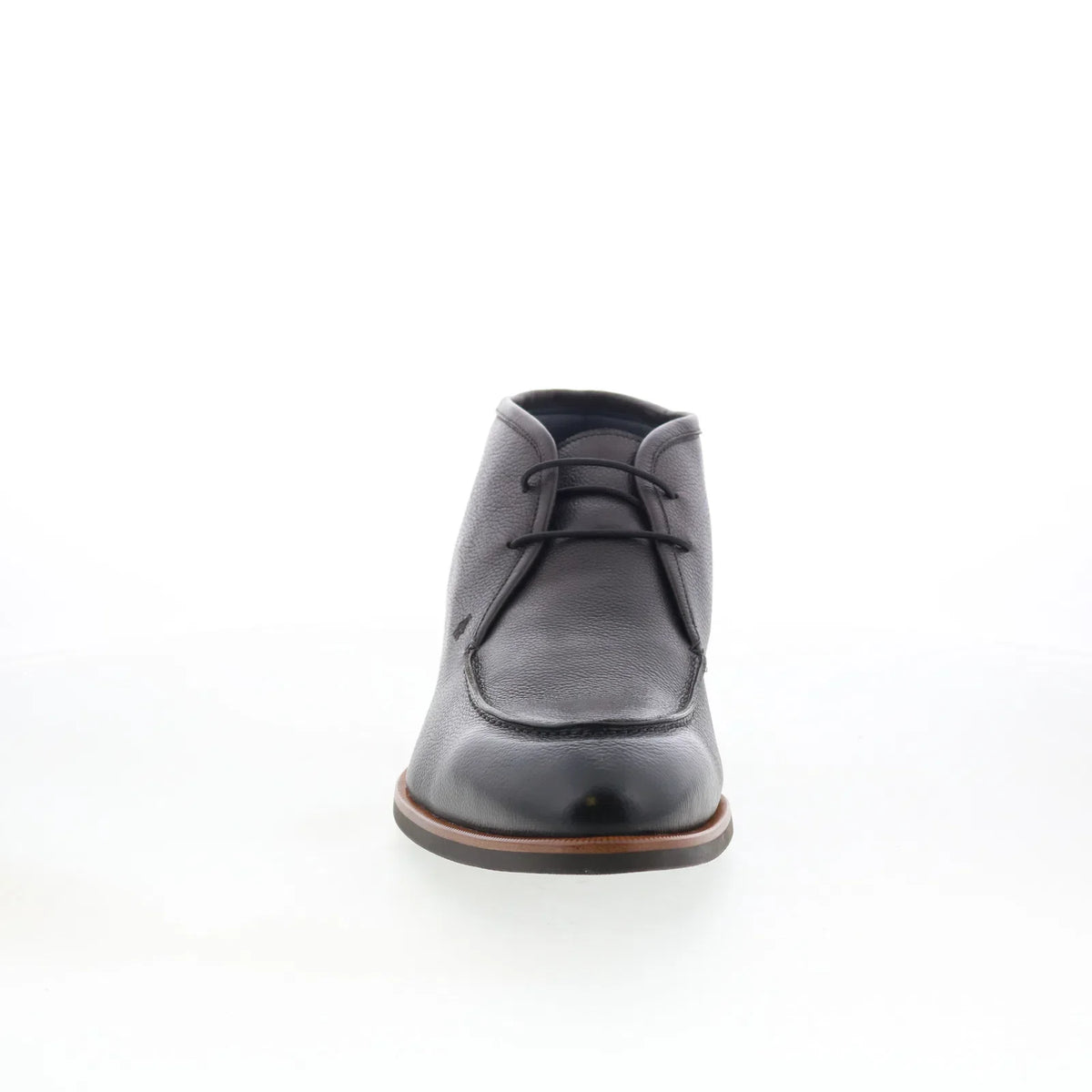 Di Bianco Ischia Mens Gray Leather Lace Up Chukkas Boots